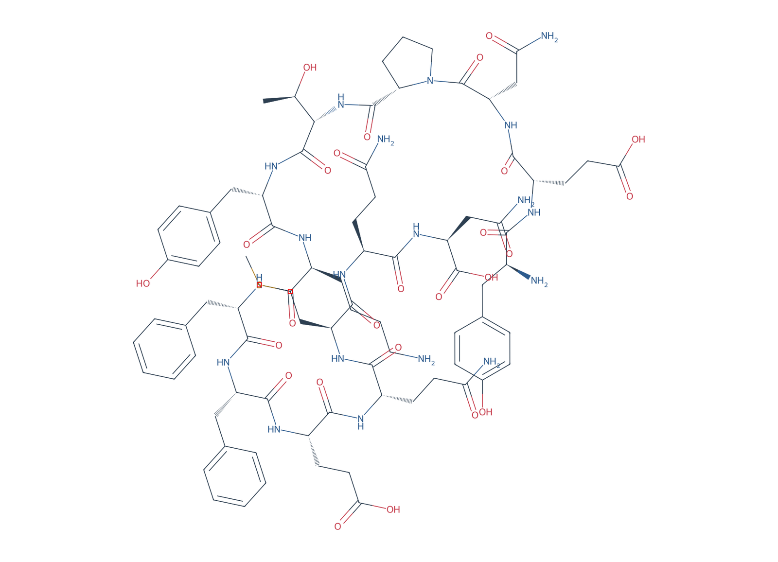 Sequence-derived 2D chemical structure of APP770 fragment (757–770), 14 amino-acid residues.